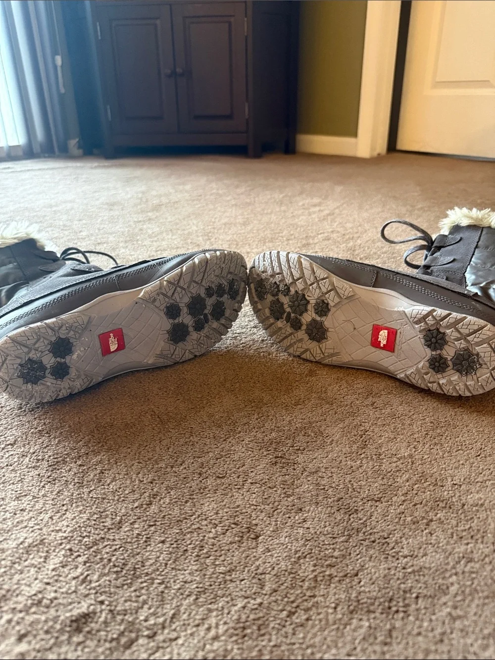 The North Face Women's Gray Nupste Purna Boots